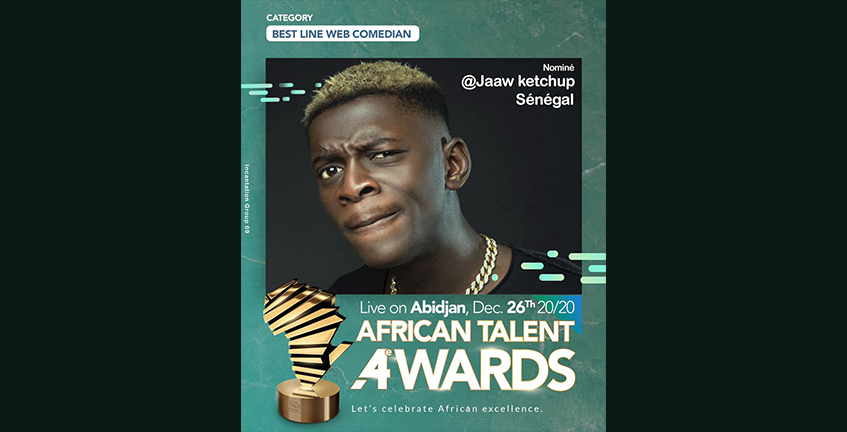 Jaaw ketchup est nominé aux African Talent Awards 2020