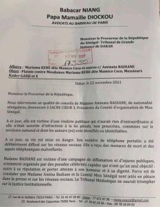 Affaire miss Sénégal 2020 : Kader Gadji et Mamico Chic trainés en justice